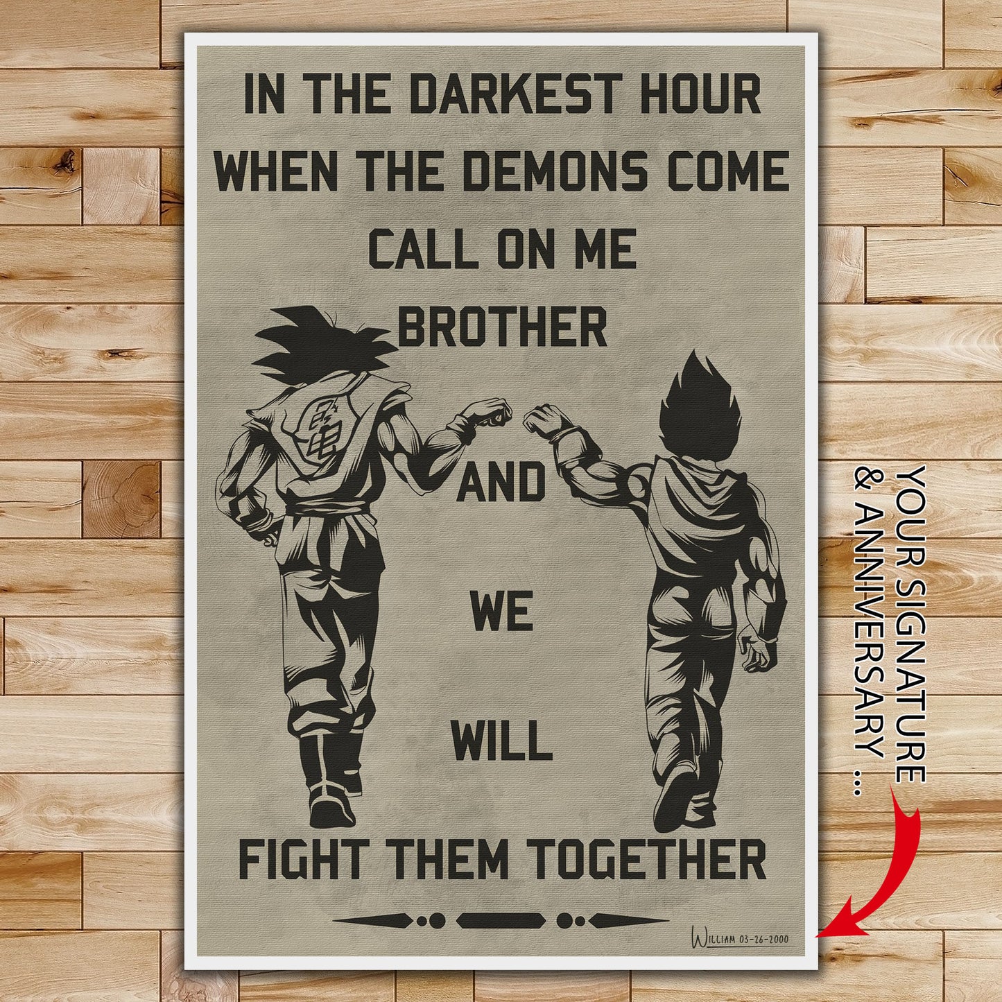 dr040 + dr044 + dr058 - call on me brother - 7 5 3 code - i'm not going to lose - vertical poster - vertical canvas - dragon ball poster