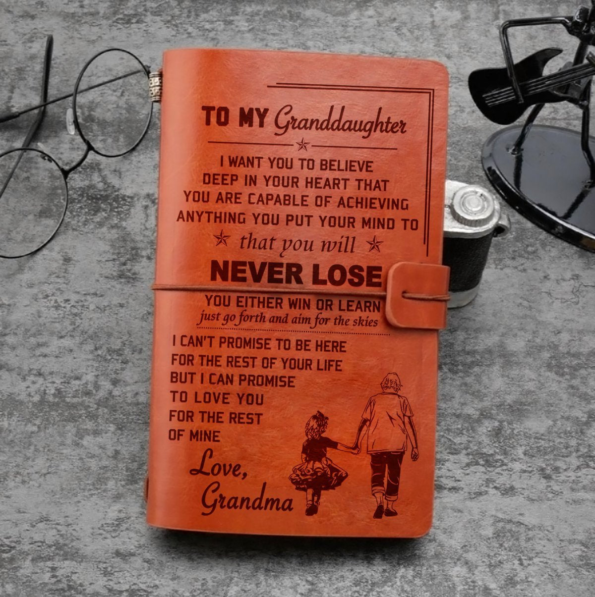 FMN006 (M9) - Grandma To Granddaughter - Vintage Journal - Family Notebook