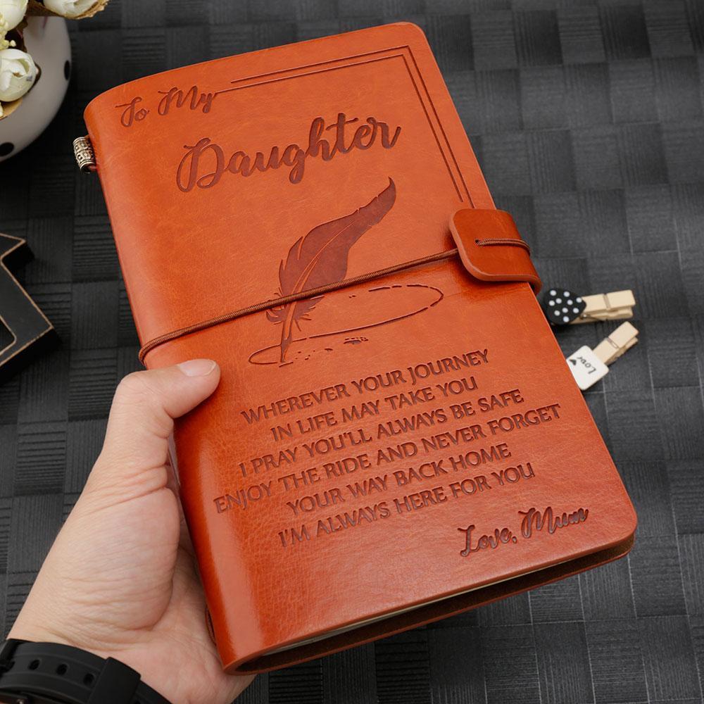 FMN009 (M10) - Mon To Daughter - Wherever Your Journey - Vintage Journal - Family Notebook