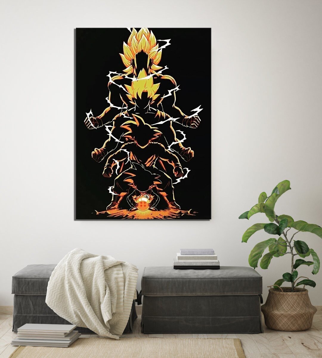 dragon ball - 1 piece cartoon picture - painting for home decor