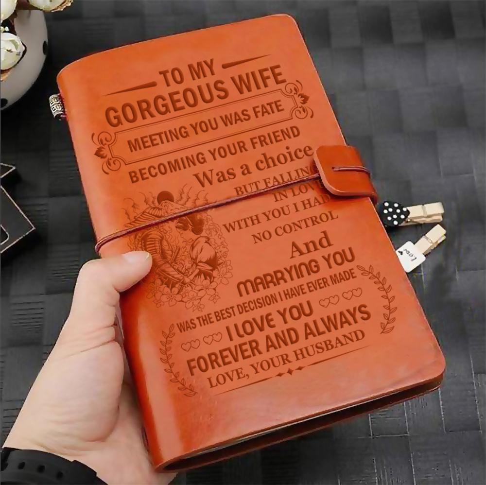 SAN018 (JD47) - Husband To Wife - Forever And Always - Vintage Journal - Samurai Notebook