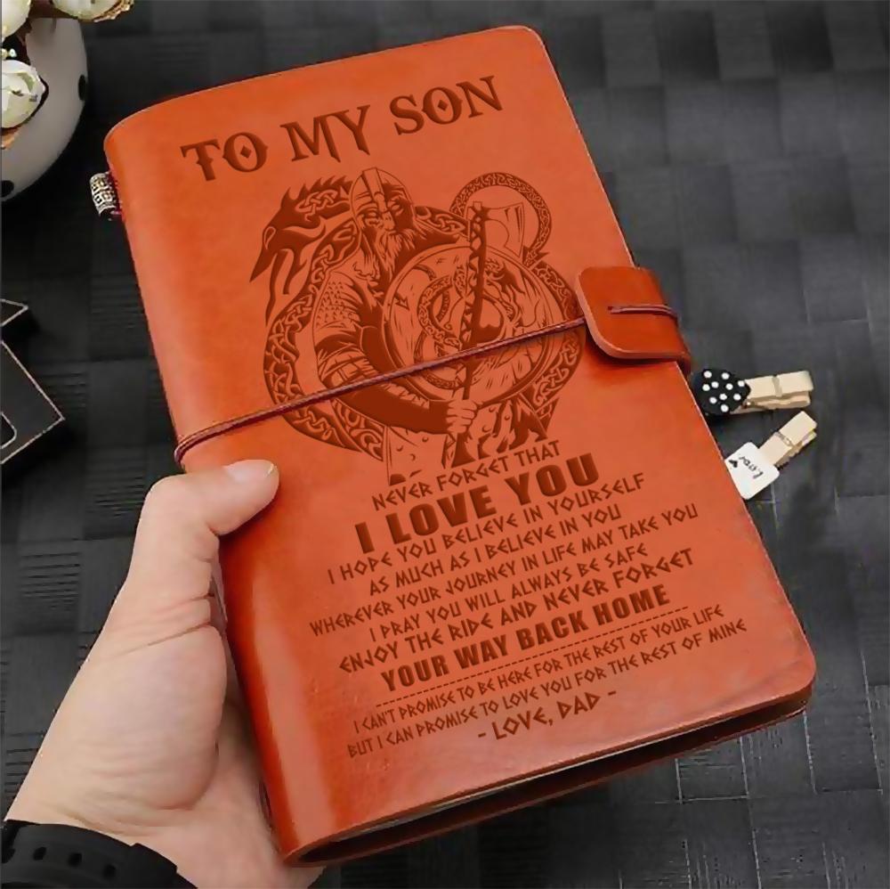 vkn001 (jd140) - dad to son - your way back home - vintage journal - viking notebook
