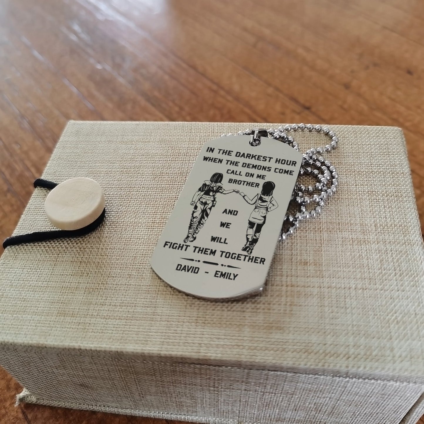 call on me brother sister- dragon ball - goku vegeta- soldier - naruto - engraved dog necklace all style