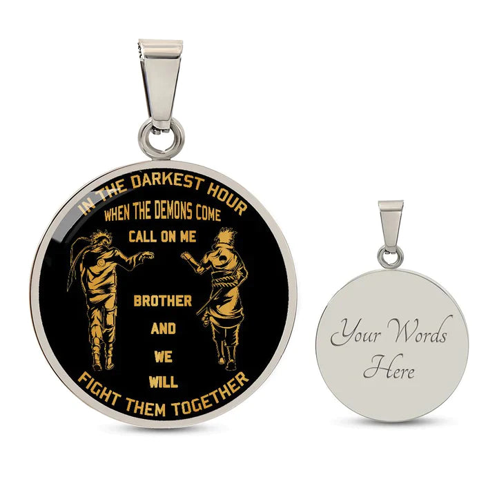 br21 brt call on me brother - dragon ball goku vegeta - soldier - engraved dog tag 18k dog tag necklace gold all style