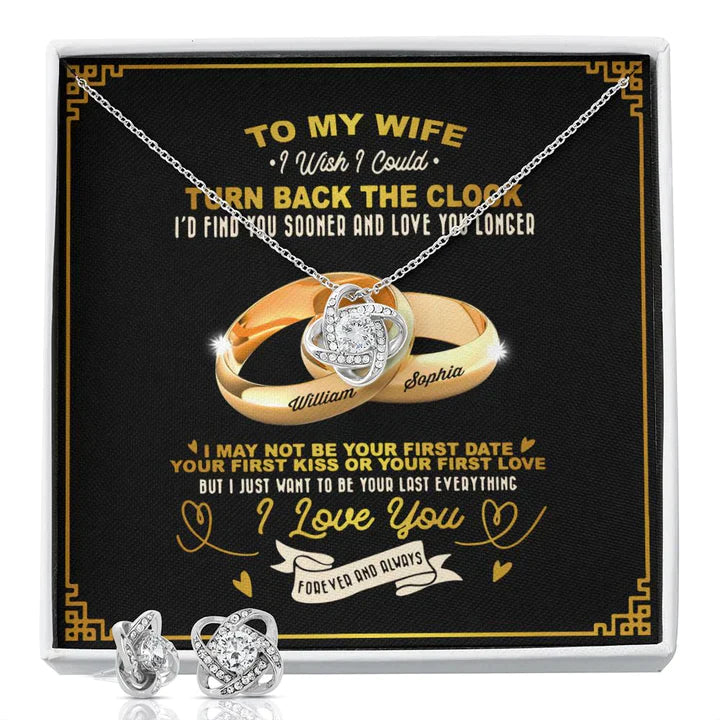 tm1 - to my wife, soulmate necklace turn back the clock customizable valentine gift