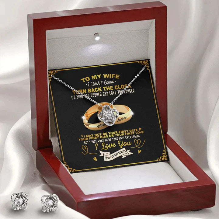 tm1 - to my wife, soulmate necklace turn back the clock customizable valentine gift