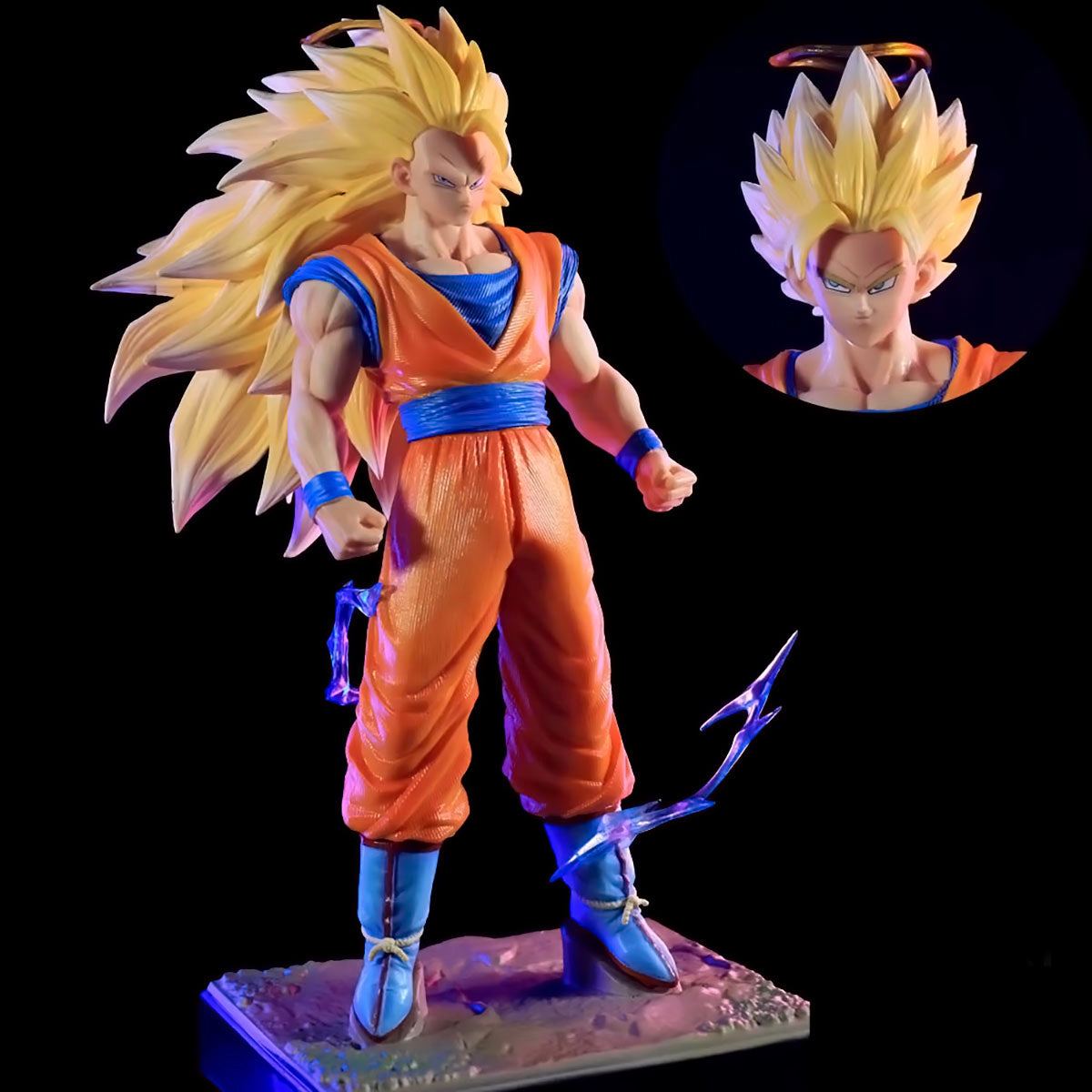 dragon ball - drt017 - anime dragon ball z figure ssj3 goku figure pvc super saiyan 3 goku collectible model toys gifts