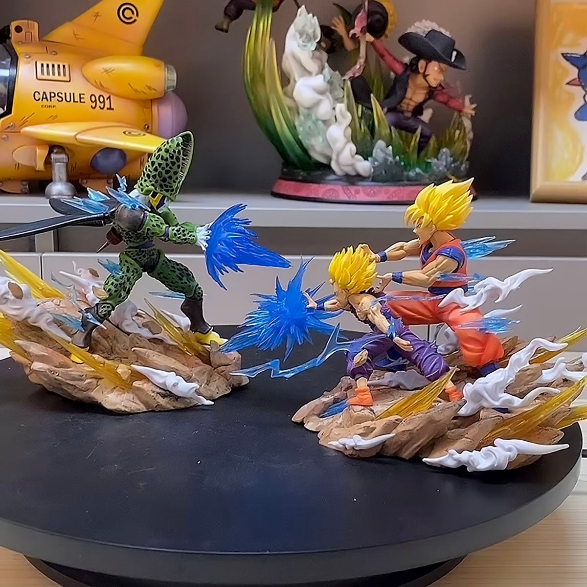 dragon ball - drt043 - dragon ball z anime figure son goku kamehameha figures cell kakarotto super saiyan collectible toy model doll model toys gifts