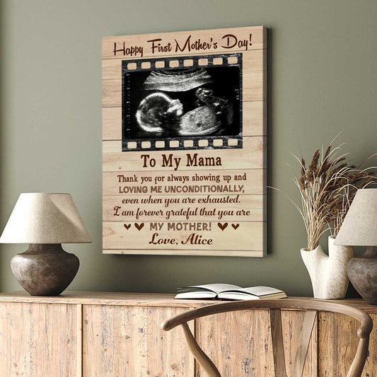 (M38) - TO MY MAMA-HAPPY FIRST MOTHER'S DAY-CANVAS- POSTER