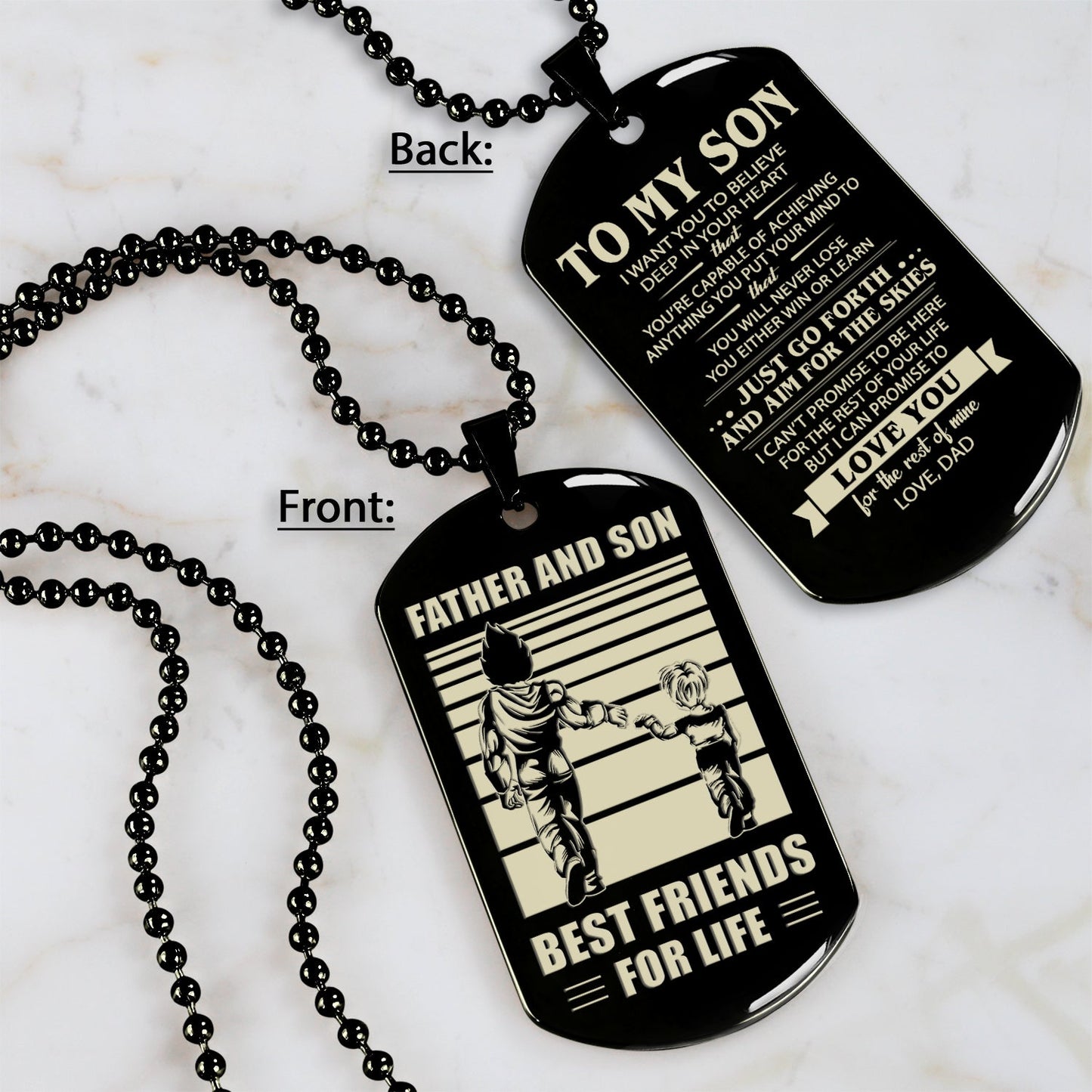 tm4 - to my son- dog tag two side- dragon ball - viking