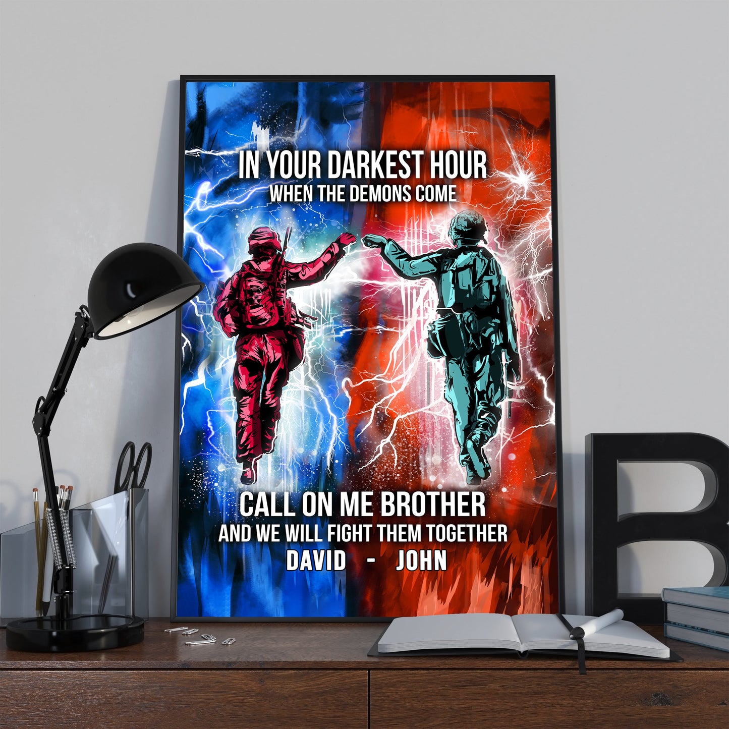 (cv24) call on me brother- dragon ball - goku vegeta- soldier - naruto - canvas poster all style
