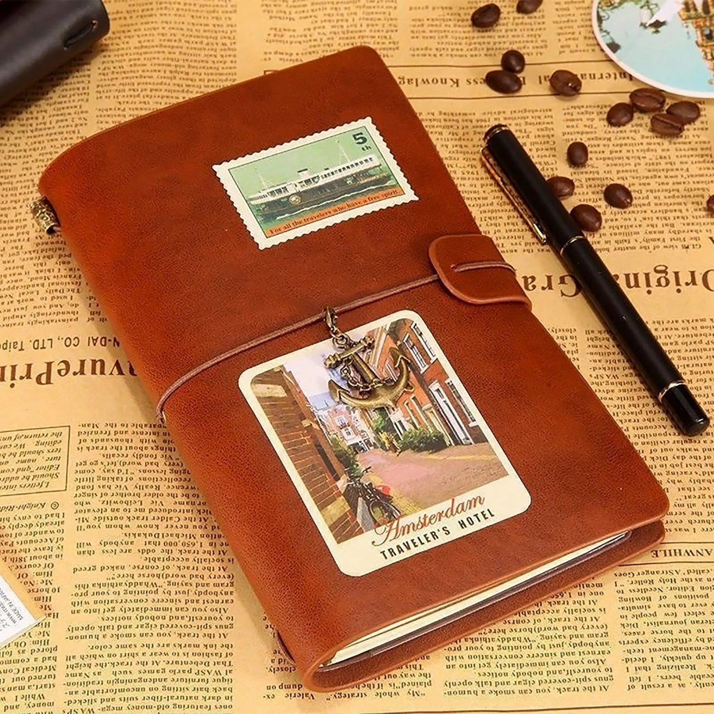 ffn004 (jt16) - dad to son - your way back home - vintage journal - firefighter notebook
