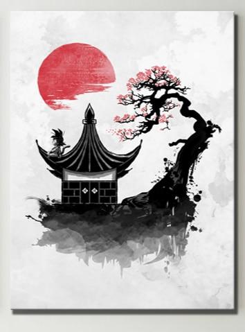 dragon ball - 1 piece animation goku dragon ball canvas printed wall pictures home decor