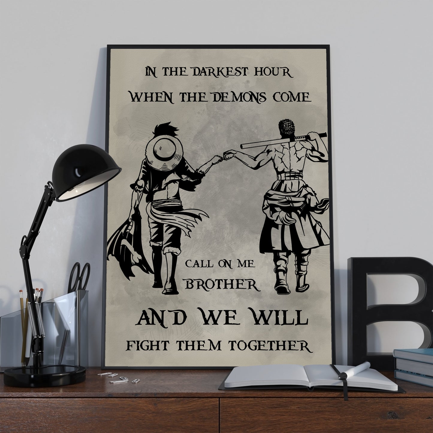 (cv24a) call on me brother- dragon ball - goku vegeta- soldier - naruto - canvas poster all style