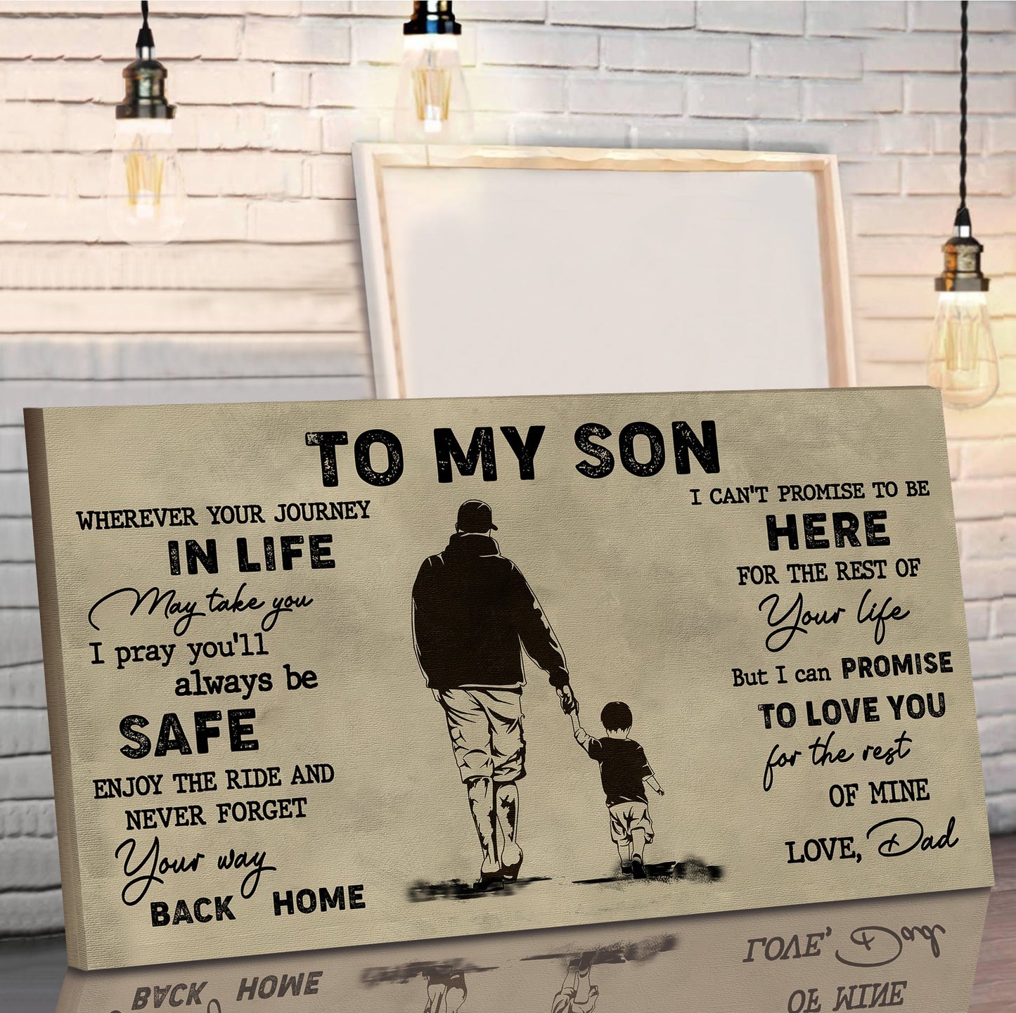 (cv31) to my son- your way back home - dragon ball - goku - viking - canvas poster