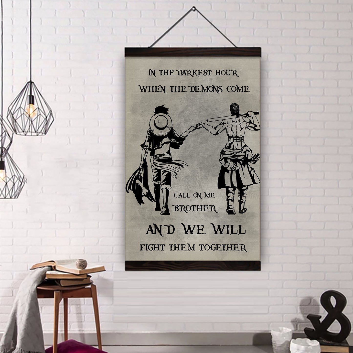 (cv24a) call on me brother- dragon ball - goku vegeta- soldier - naruto - canvas poster all style