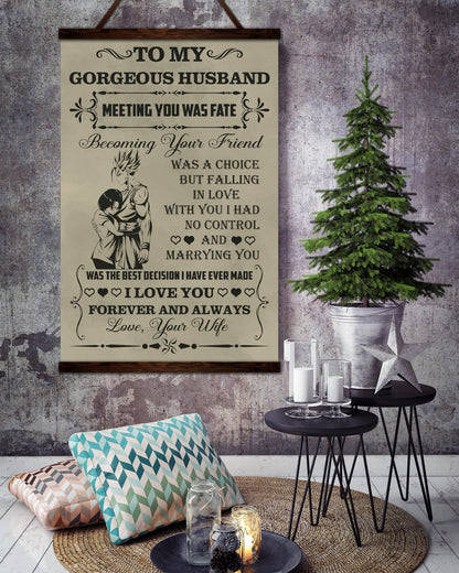 DR010 - To My Gorgeous Husband - Gohan - Vertical Poster - Vertical Canvas - Dragon Ball Poster