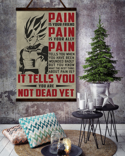 DR017 + DR058 - PAIN - I'm Not Going To Lose - Home Decoration - Vertical Poster - Vertical Canvas - Dragon Ball Canvas