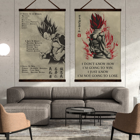 DR043 + DR058 - 7 5 3 CODE - I'm Not Going To Lose - Home Decoration  - Vertical Poster - Vertical Canvas - Dragon Ball Canvas
