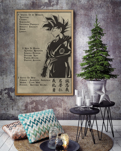 DR044 + DR058 - 7 5 3 CODE - I'm Not Going To Lose - Home Decoration  - Vertical Poster - Vertical Canvas - Dragon Ball Canvas