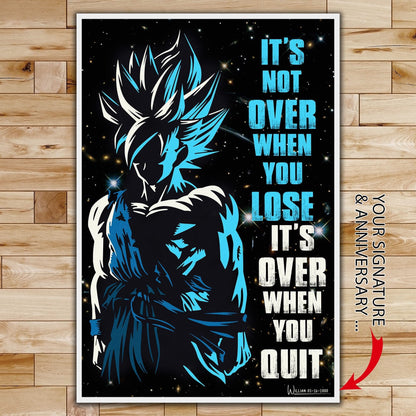 DR048 + DR057  - It's Not Over When You Lose - PAIN - Home Decoration - Vertical Poster - Vertical Canvas - Dragon Ball Canvas