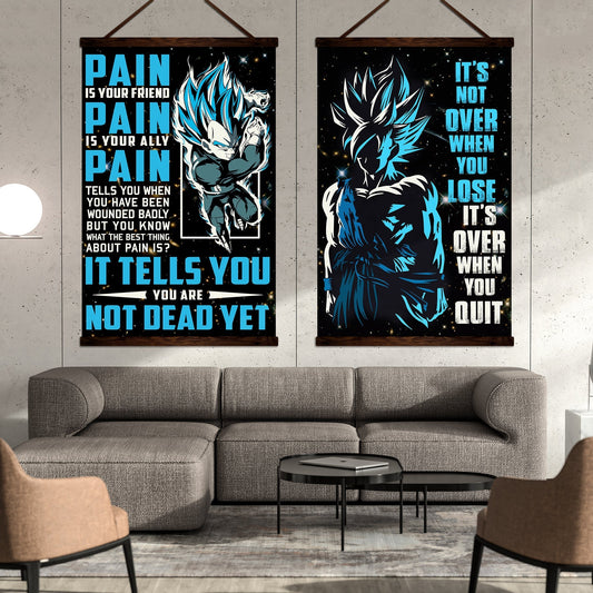 DR048 + DR057  - It's Not Over When You Lose - PAIN - Home Decoration - Vertical Poster - Vertical Canvas - Dragon Ball Canvas