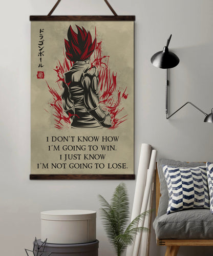 DR043 + DR058 - 7 5 3 CODE - I'm Not Going To Lose - Home Decoration  - Vertical Poster - Vertical Canvas - Dragon Ball Canvas