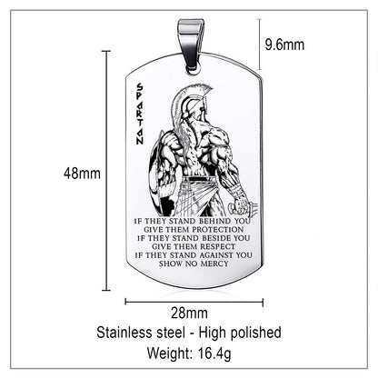 WAD020 - If - Show No Mercy - Warrior Dog Tag - Engrave Sliver Dog Tag