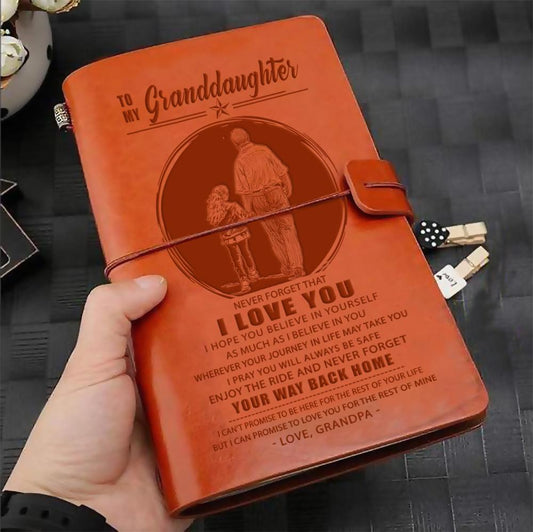FMN007 (JD80L)- Grandpa To Granddaughter - Vintage Journal - Family Notebook