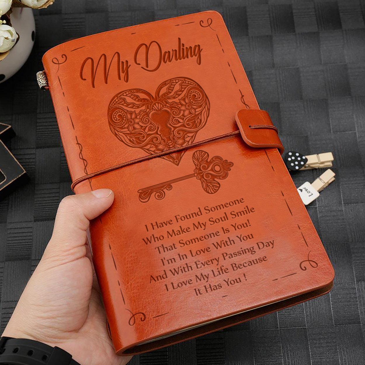 FMN030 (JD157) - Darling - I Have Found Someone - Vintage Journal - Family Notebook