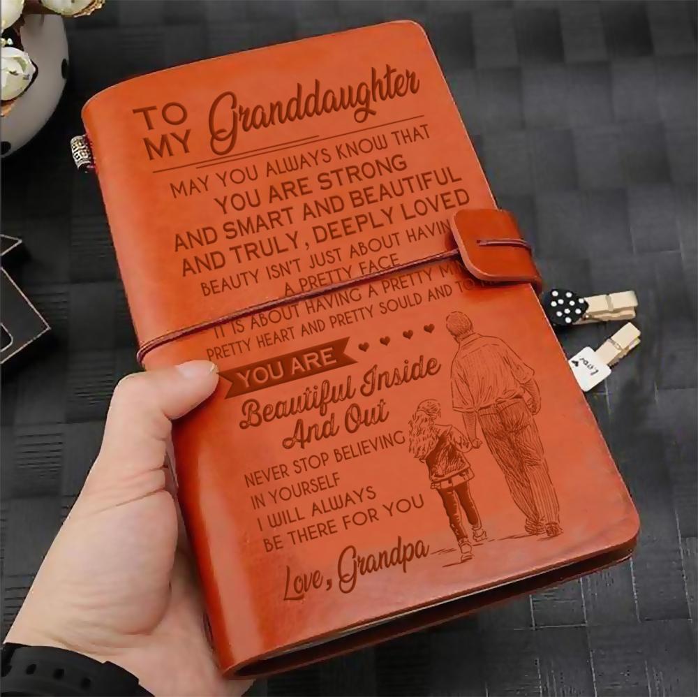 FMN050 (JD67) - Grandpa To Granddaughter - You Are - Vintage Journal - Family Notebook