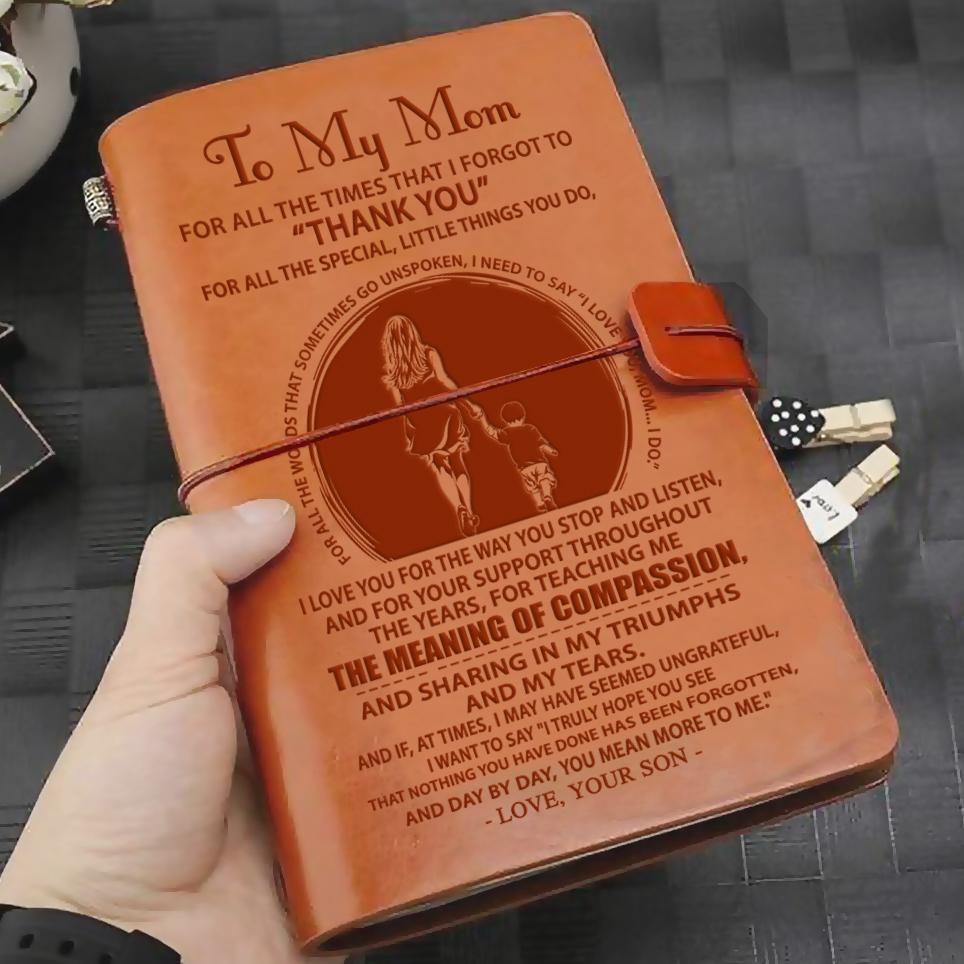 FMN066 (JD109) - Son To Mom - The Meaning Of Compassion - Vintage Journal - Family Notebook