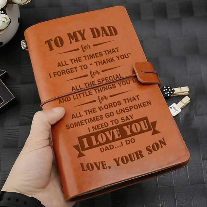 FMN068 (JD118) - Son To Dad - I Love You - Vintage Journal - Family Notebook