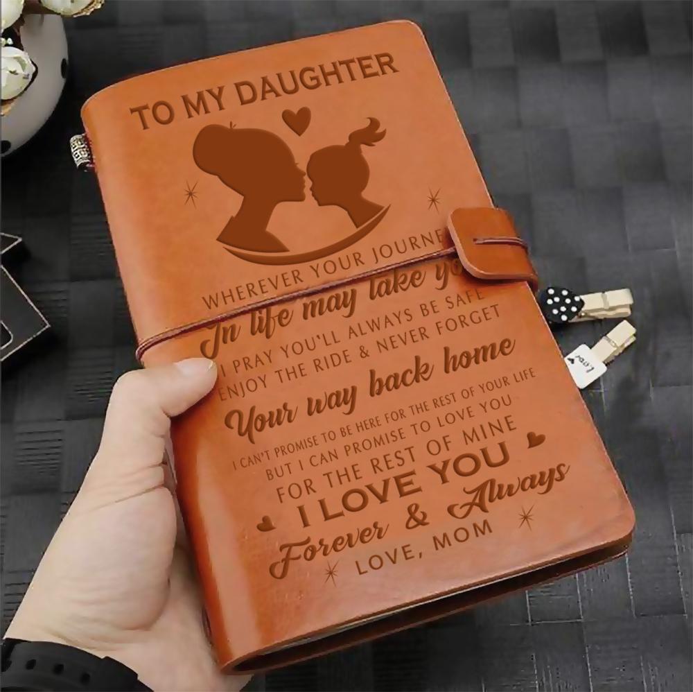 FMN070 (JD121) - Mom To Daughter - Your Way Back Home - Vintage Journal - Family Notebook