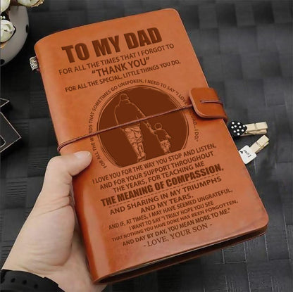 FMN071 (JD122) - Son To Dad - The Meaning Of Compassion - Vintage Journal - Family Notebook