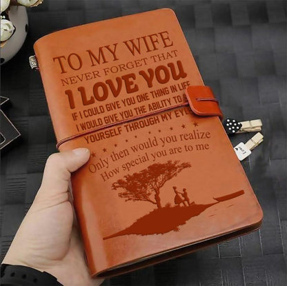FMN079 (JD150) - To My Wife - I Love You - Vintage Journal - Family Notebook