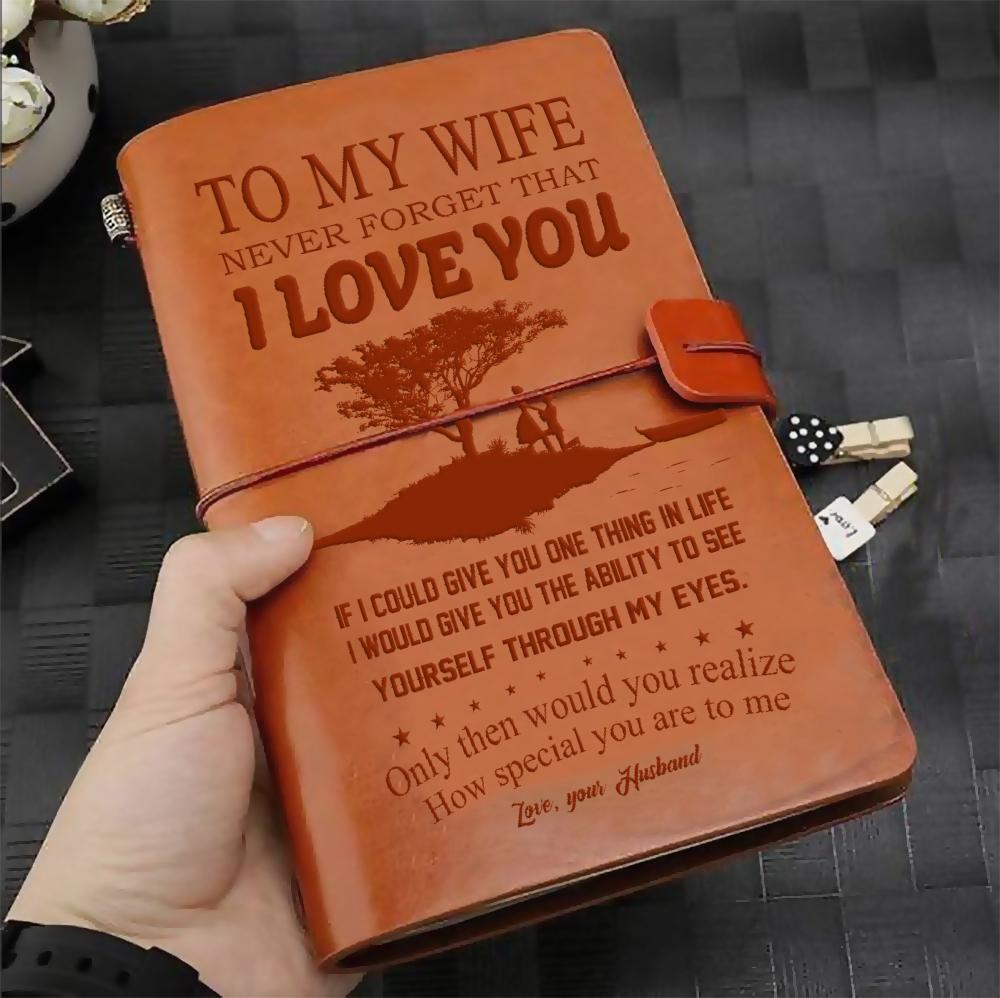 FMN080 (JD151) - Husband To Wife - I Love You - Vintage Journal - Family Notebook