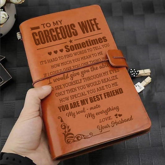 FMN110 (JD210) - Husband To Wife - You Are My Best Friend - Vintage Journal - Family Notebook