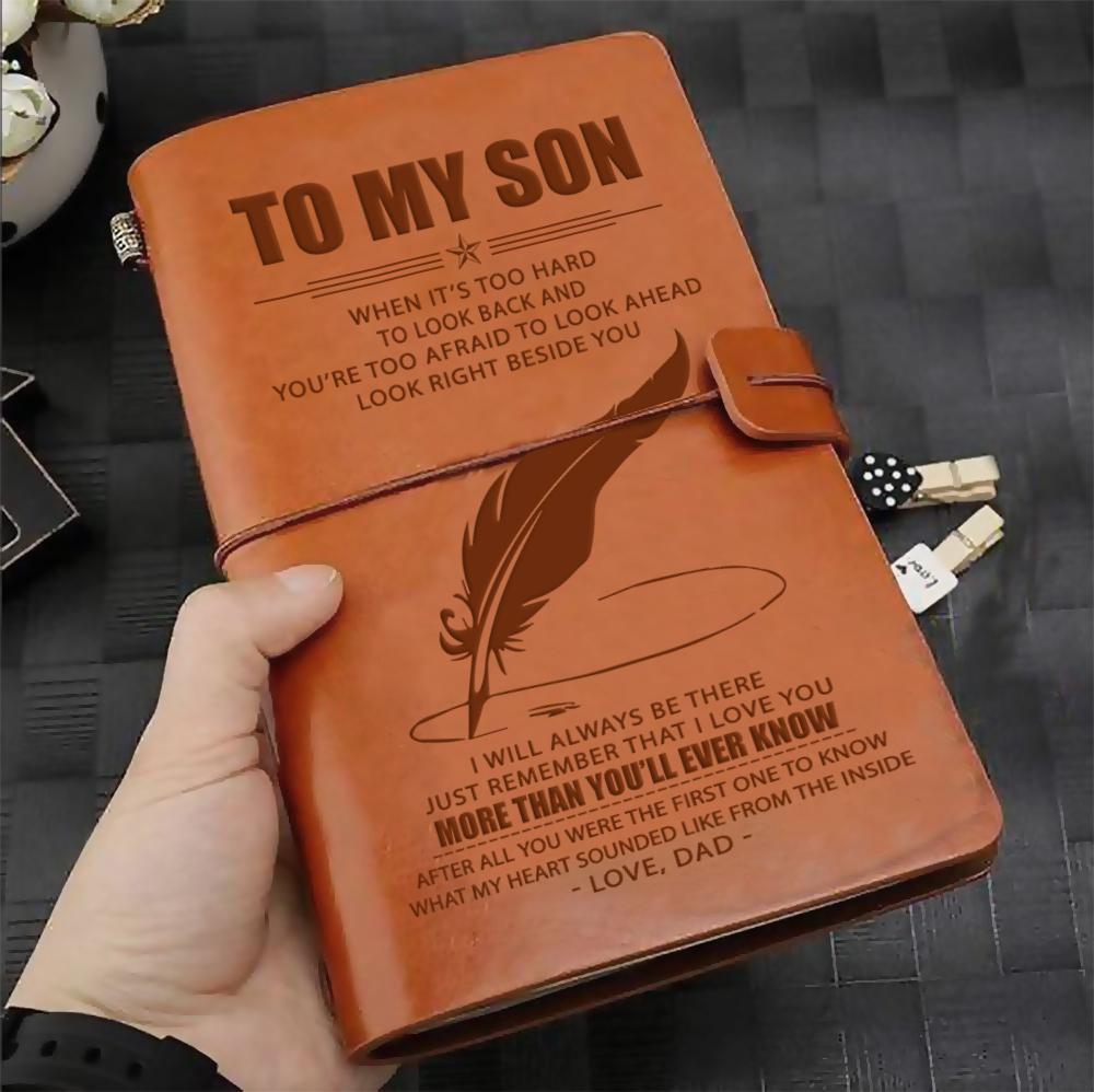 FMN123 (JD231) - Dad To Son - More Than You'll Ever Know - Vintage Journal - Family Notebook