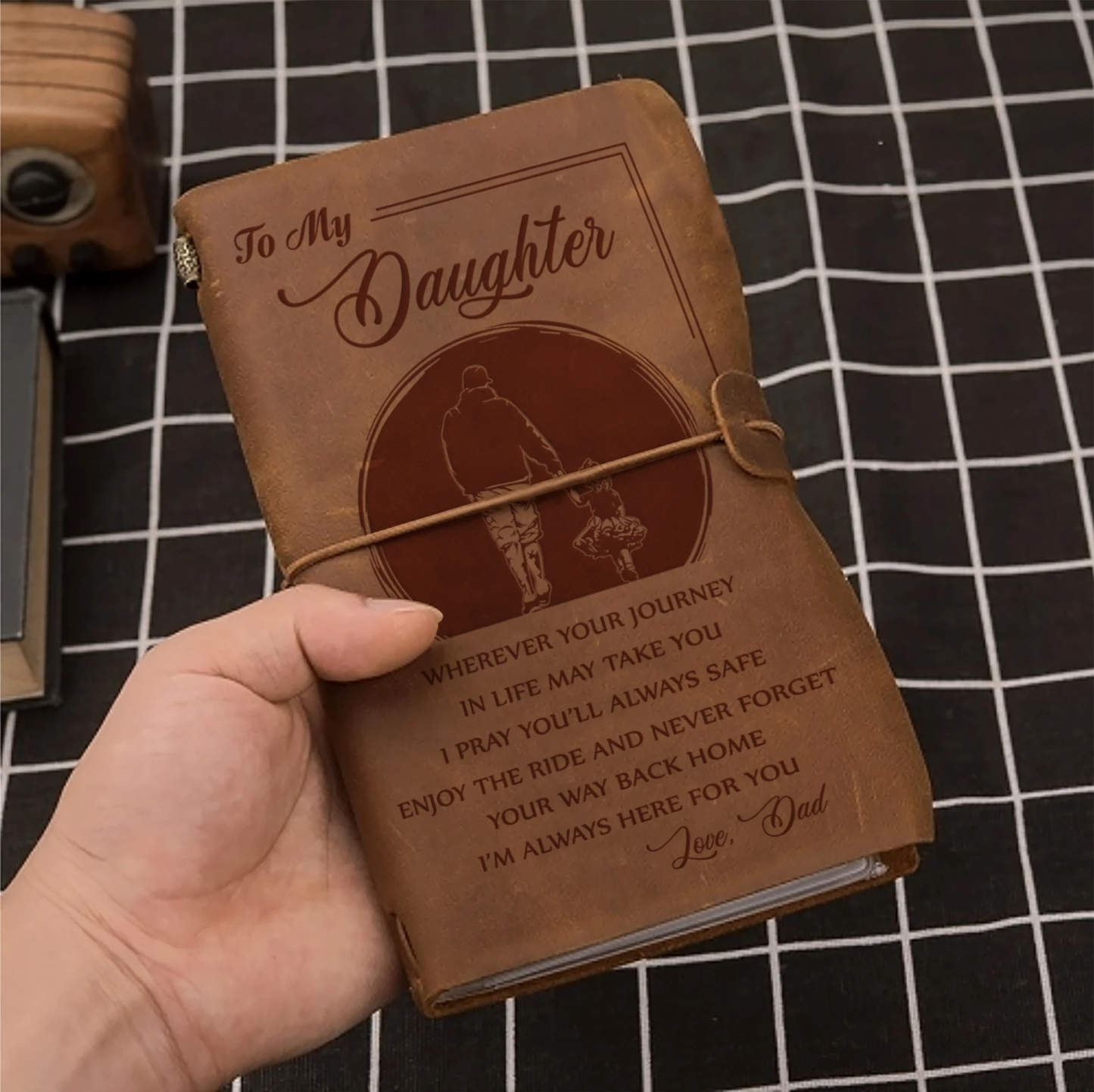 FMN147 (JT55) - Dad To Daughter - Wherever Your Journey - Vintage Journal - Family Notebook