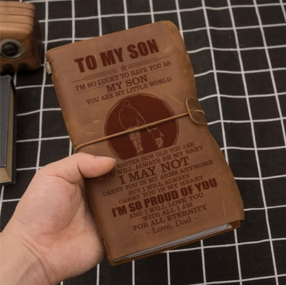 FMN173 (JT116) - Dad To Son - I'm So Proud Of You - Vintage Journal - Family Notebook