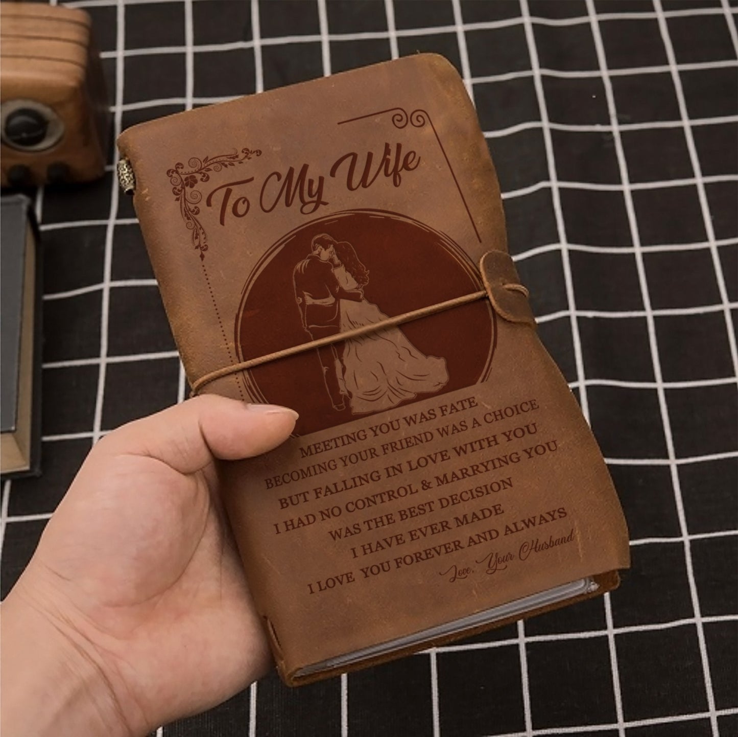 FMN178 (JT126) - Husband To Wife - Meeting You Was Fate - Vintage Journal - Family Notebook