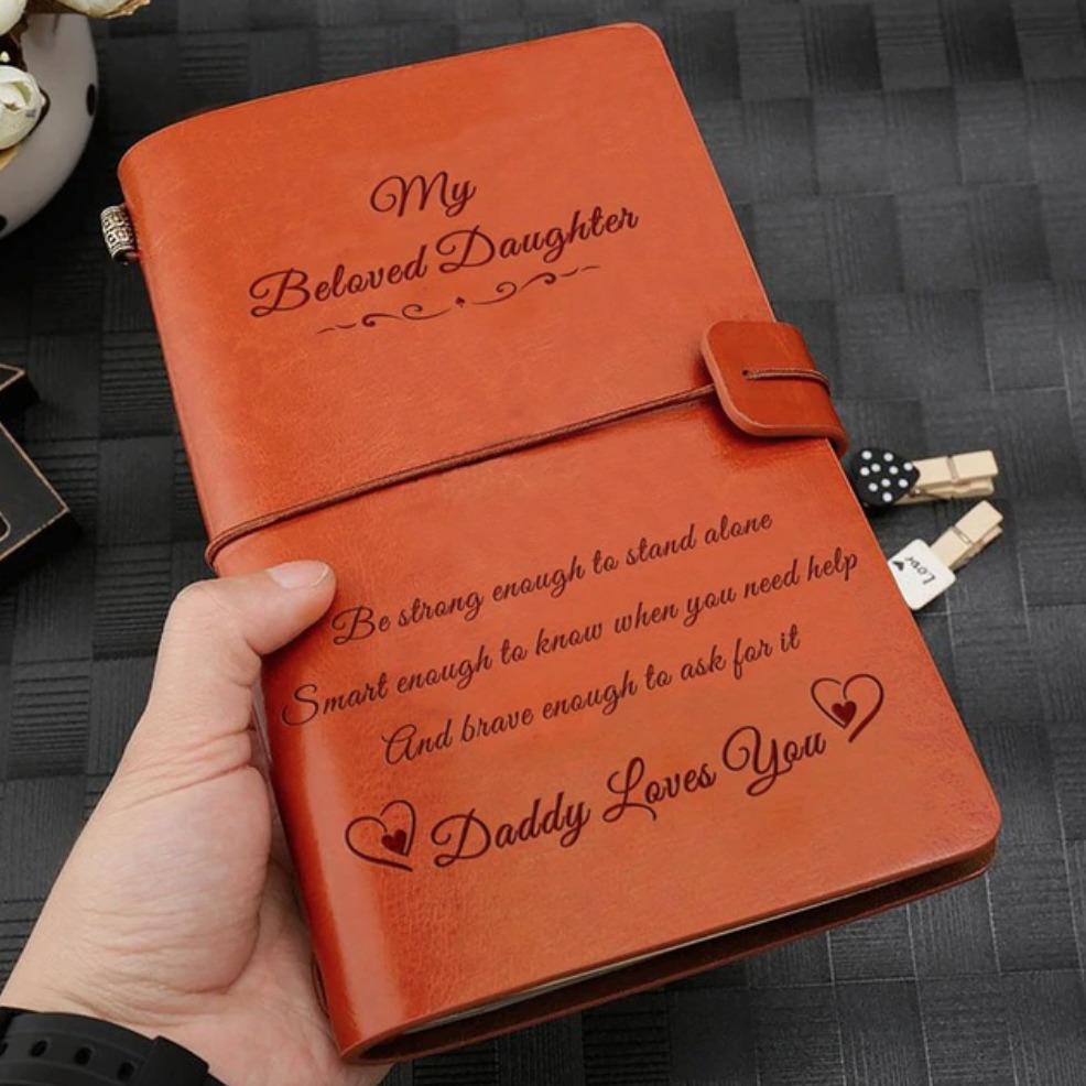 FMN17 (JD145) - Daddy To My Daughter - Be Strong Enough - Vintage Journal - Family Notebook
