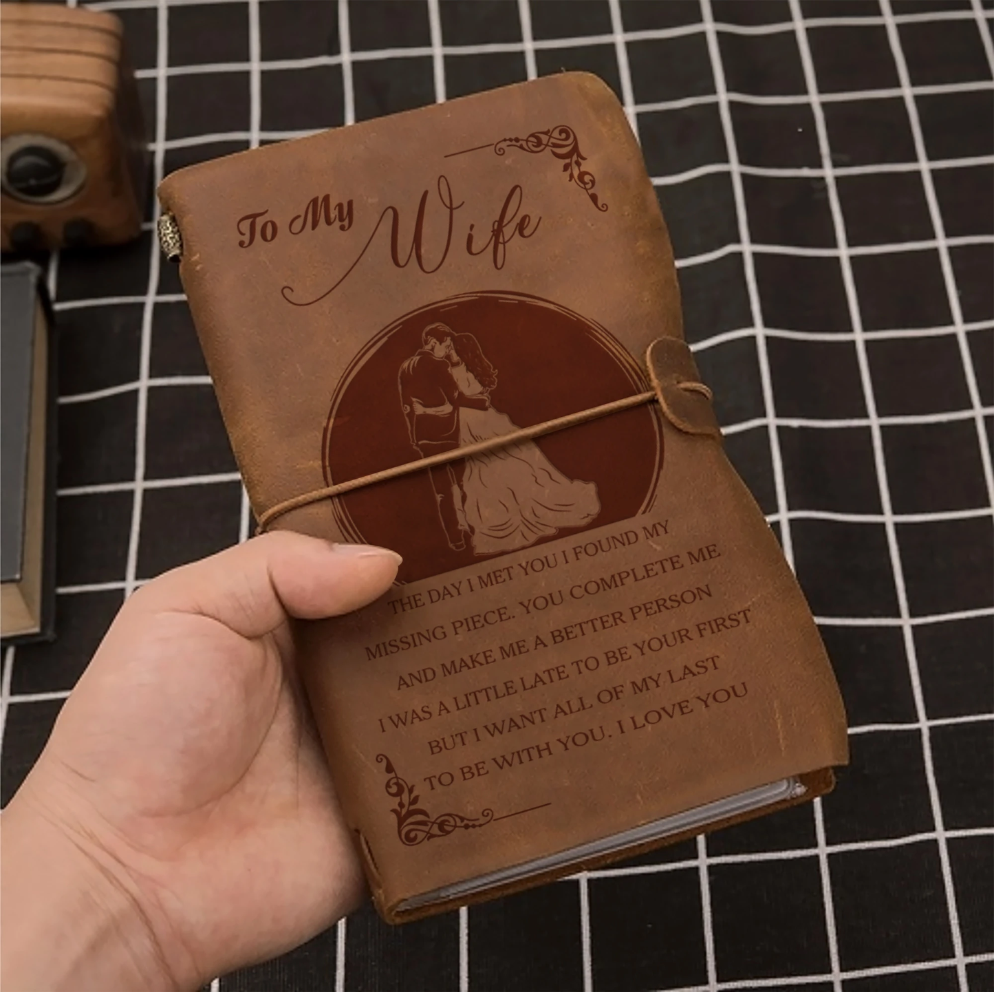 FMN184 (JT141) - Husband To Wife - The Day I Met You - Vintage Journal - Family Notebook