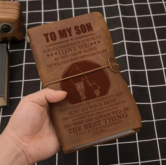 FMN191 (JT152) - Dad To Son - The Best Thing - Vintage Journal - Family Notebook