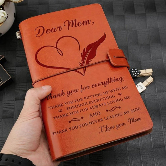 FMN28 - Dear Mom -Thank You For Everything - Vintage Journal - Family Notebook