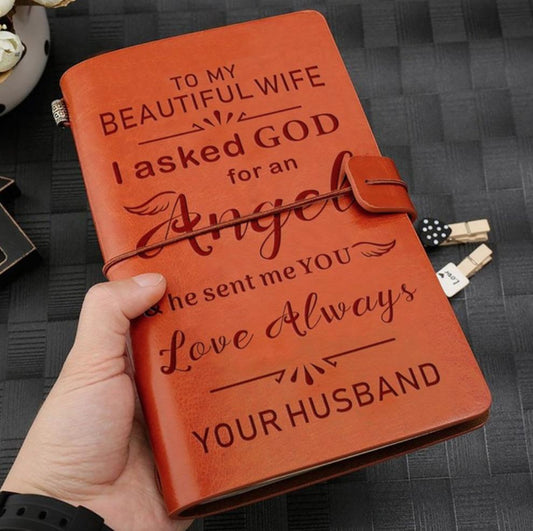 FMN29 (JD97) - Husband To My Beautifull Wife - Vintage Journal - Family Notebook