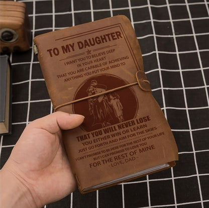 KTN008 (JT3) - Dad To Daughter - That You Will Never Lose -Vintage Journal -  Knight Templar Notebook