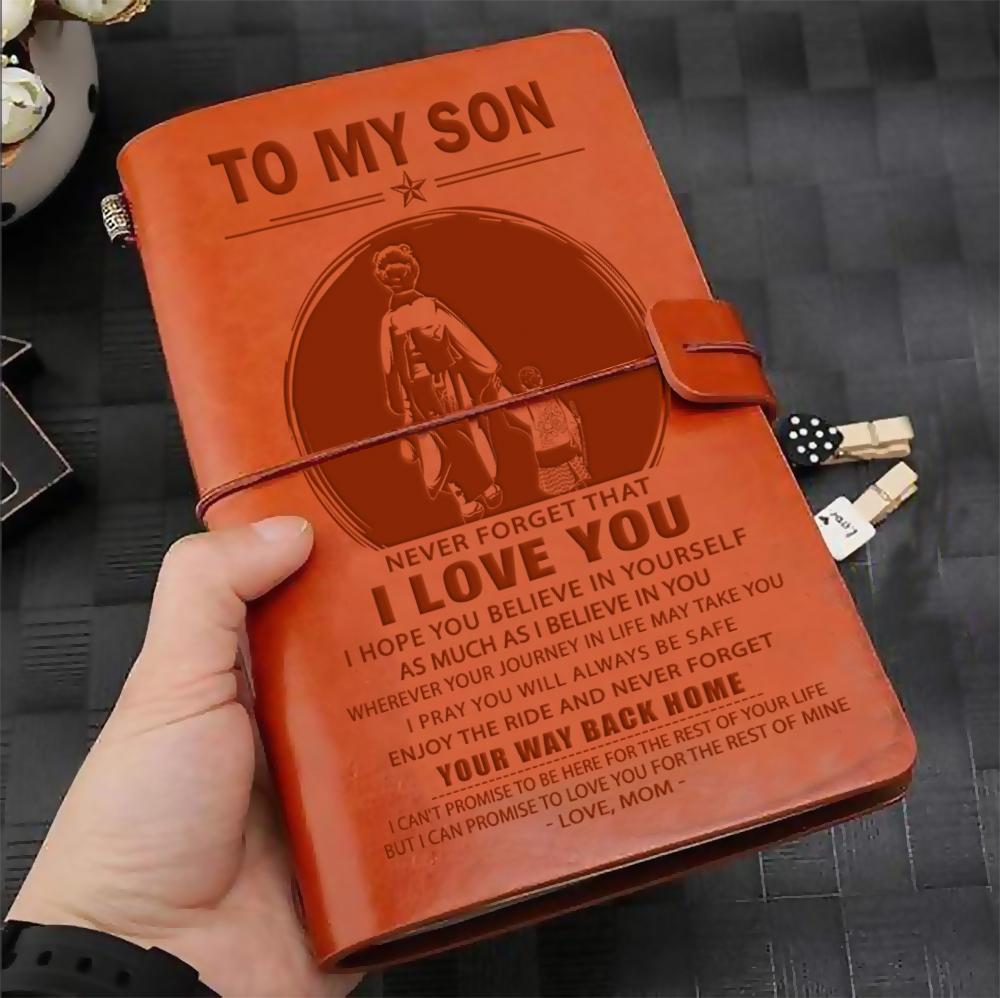 SAN014 (JD15) - Mom To Son - Your Way Back Home - Vintage Journal - Samurai Notebook