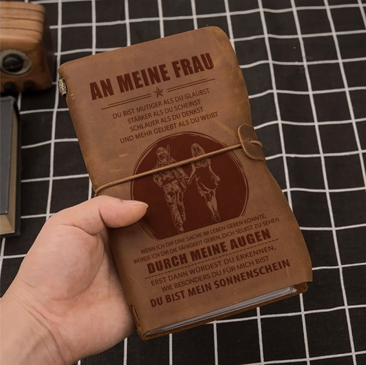 SDN027 (JT123) - Husband To Wife - You Are Braver - Germen - Vintage Journal -  Soldier Notebook